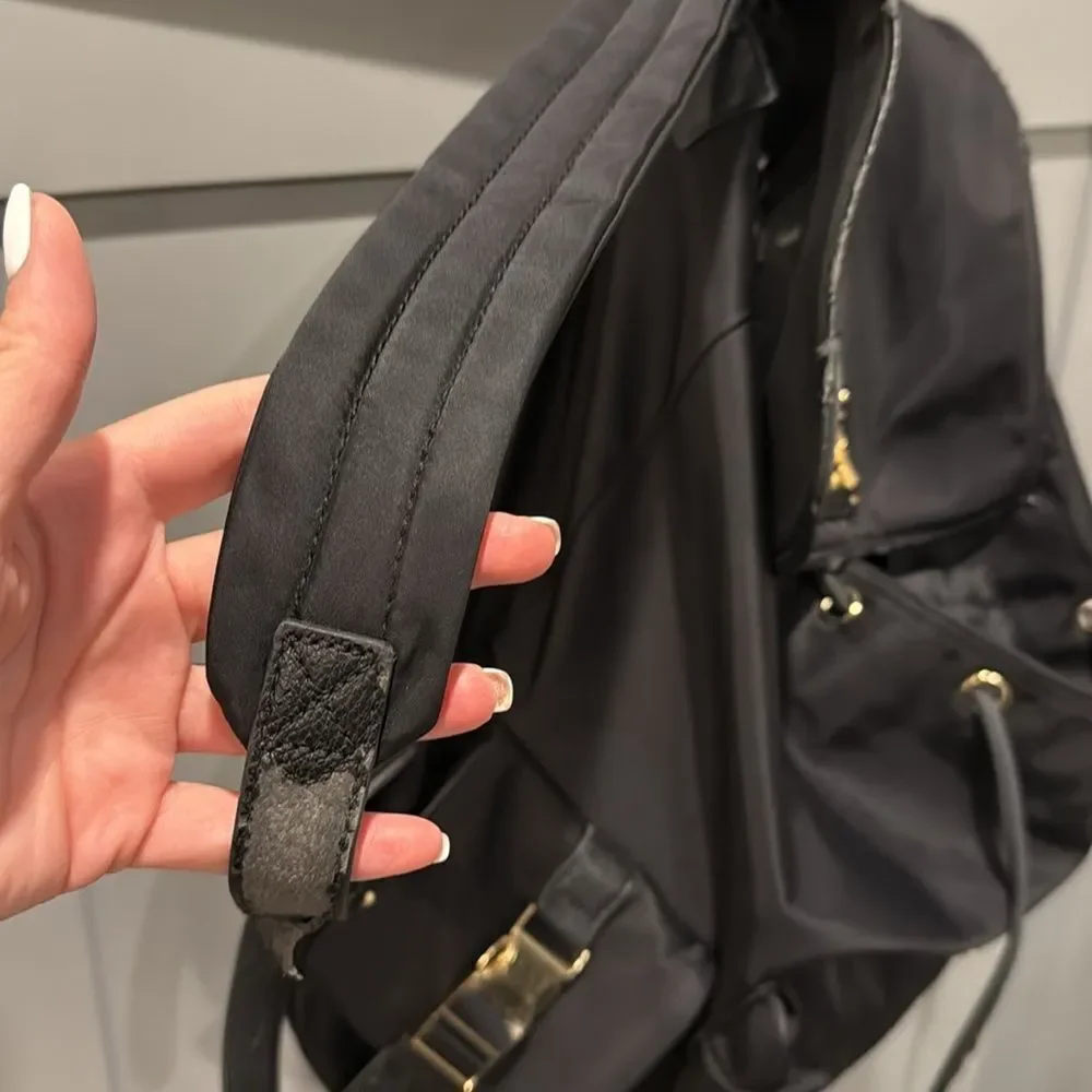 🎉Last Deal🎉Black Backpack with Gold Accents